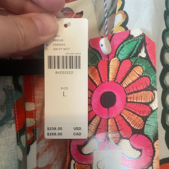 Farm Rio Ruffle-Sleeve Linen Jumpsuit never worn!!! - Picture 6 of 7